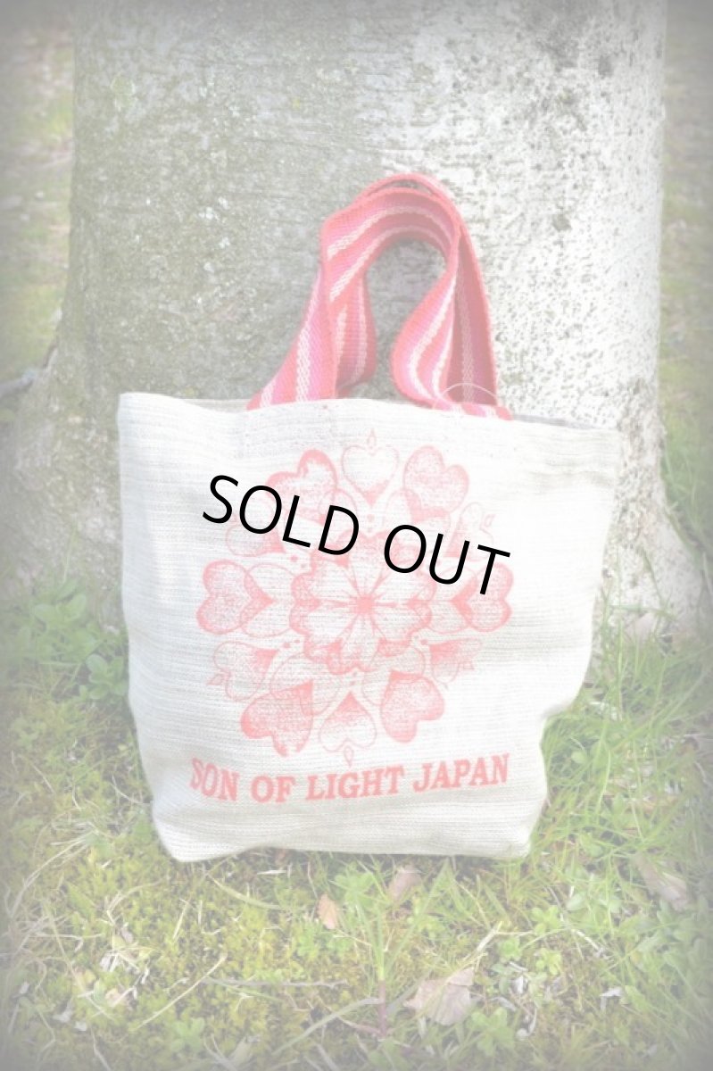 画像4: ラスト1！10%OFF!! ボウルケースにも！son of light ヘンプハートランチバック (4)