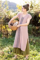 画像2: Cotton earth 刺繍　Dress　６カラー　~ukA earth~MANU★！ (2)