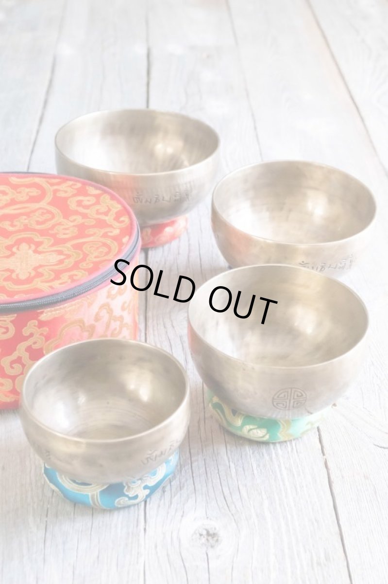 画像10: 希少!プロ演奏用フルムーンボウル7個セット 直筆証明書付き Himalayan sounds 【ブランド直送】 (10)