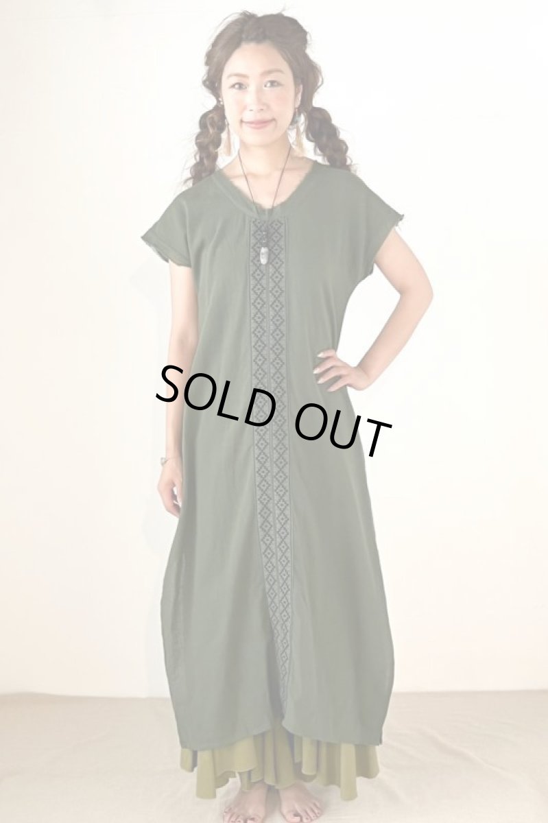 画像8: マサラのみ！50%OFF!!Cotton earth 刺繍　Dress　６カラー　~ukA earth~MANU★！ (8)