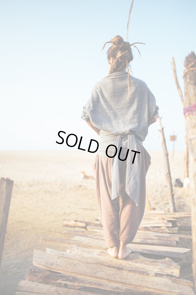 画像23: ブラックのみ　ラスト1！カディ　ローコットンカーディガン　４カラー　Brahmi Crafts (23)