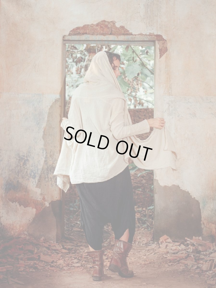 画像28: ブラックのみ　ラスト1！カディ　ローコットンカーディガン　４カラー　Brahmi Crafts (28)