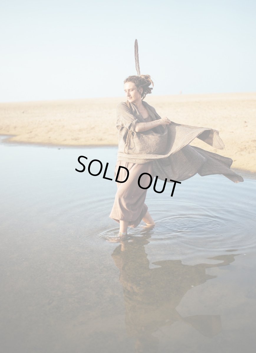 画像20: ブラックのみ　ラスト1！カディ　ローコットンカーディガン　４カラー　Brahmi Crafts (20)