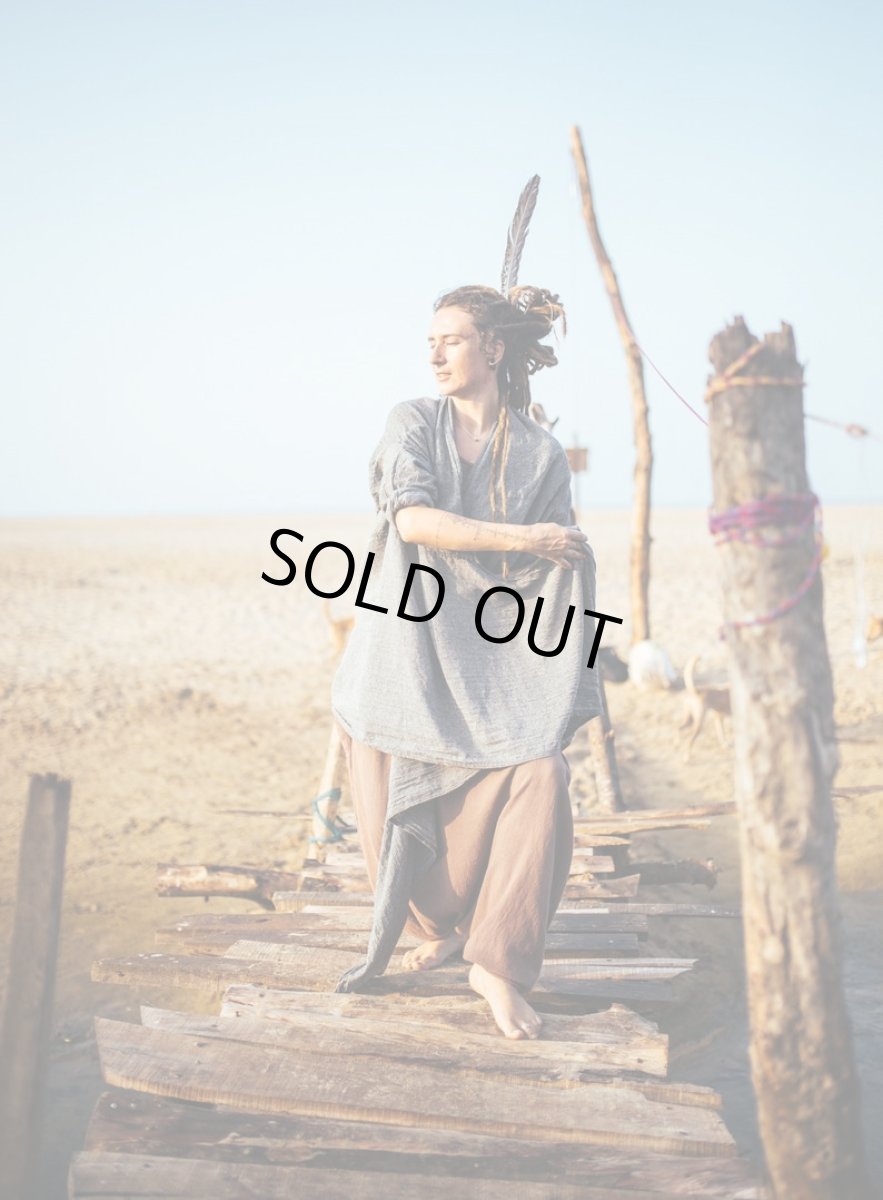 画像27: ブラックのみ　ラスト1！カディ　ローコットンカーディガン　４カラー　Brahmi Crafts (27)