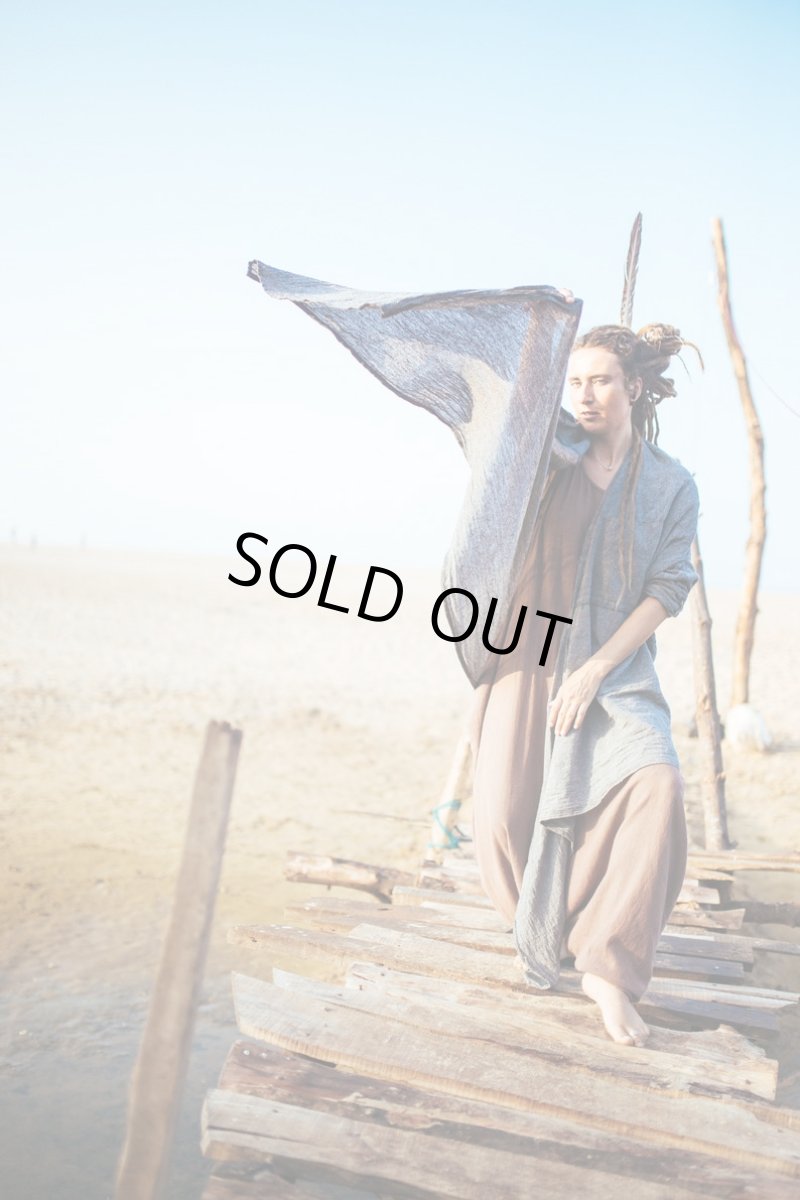 画像29: ブラックのみ　ラスト1！カディ　ローコットンカーディガン　４カラー　Brahmi Crafts (29)