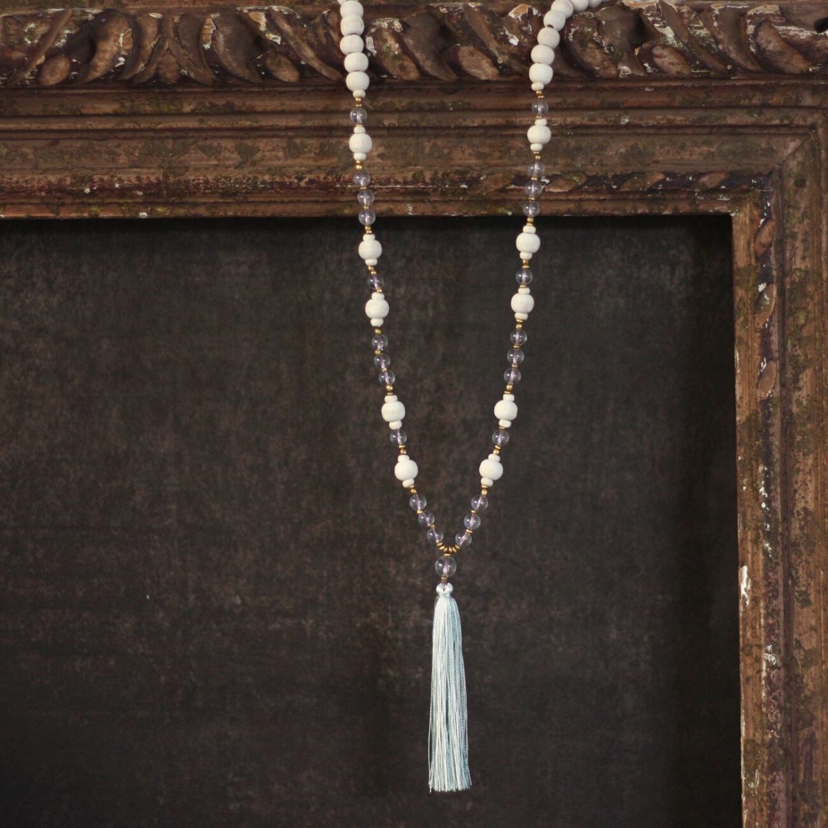 画像10: トゥルシーと天然石のマーラーネックレス　3種類 [受注オーダー] [直送アイテム] Vani (10)