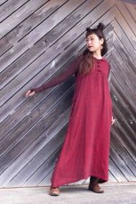 画像8: カディ　ローコットン　Boho Long Woman  Dress with Pockets and Hoodie　３カラー　Brahmi Crafts (8)