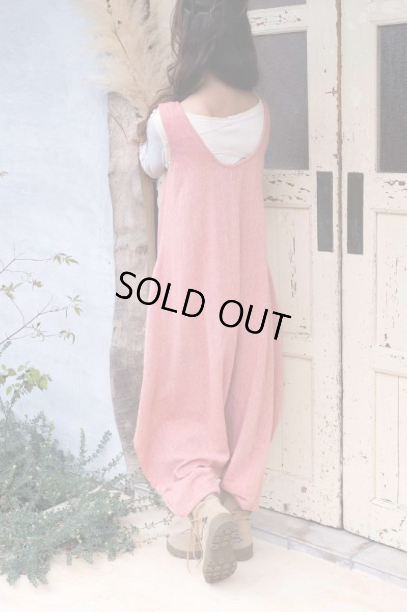 画像12: オレンジのみ！カディ　ローコットン　Boho Alibaba Style  Jumpsuit With Pockets　２カラー　Brahmi crafts (12)