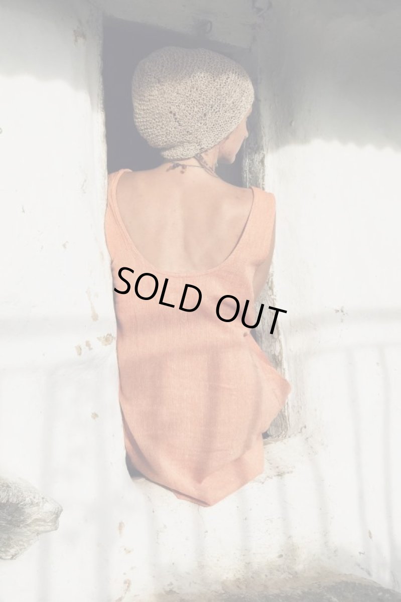 画像13: オレンジのみ！カディ　ローコットン　Boho Alibaba Style  Jumpsuit With Pockets　２カラー　Brahmi crafts (13)