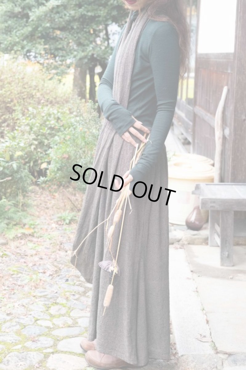 画像18: １点のみ　着こなし色々！カディ　ローコットン　Indian Style Boho Sari Woman  Dress　Brahmi crafts (18)