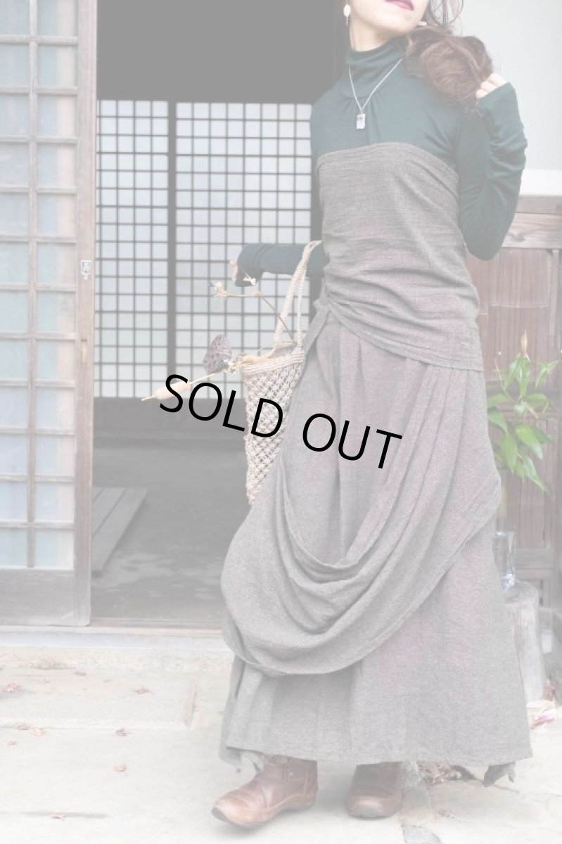 画像11: １点のみ　着こなし色々！カディ　ローコットン　Indian Style Boho Sari Woman  Dress　Brahmi crafts (11)