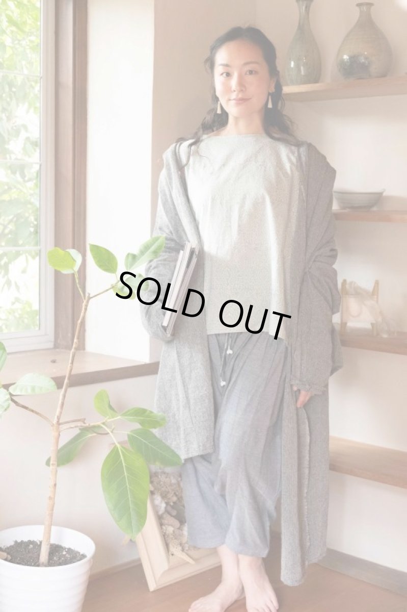 画像10: ブラックのみ　ラスト1！カディ　ローコットンカーディガン　４カラー　Brahmi Crafts (10)