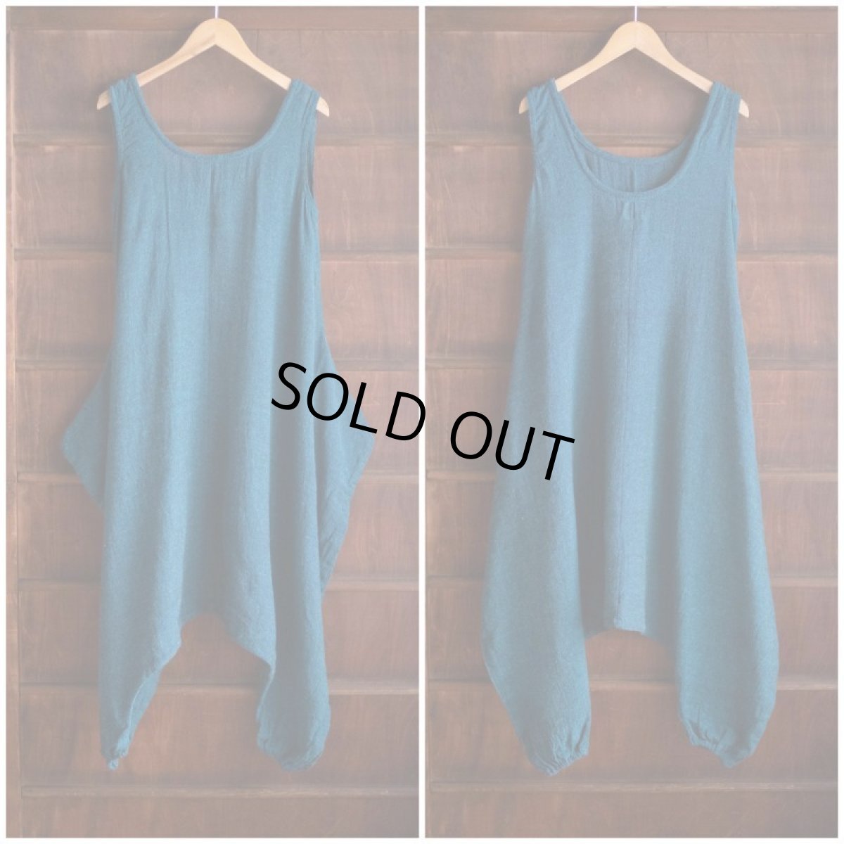 画像22: オレンジのみ！カディ　ローコットン　Boho Alibaba Style  Jumpsuit With Pockets　２カラー　Brahmi crafts (22)