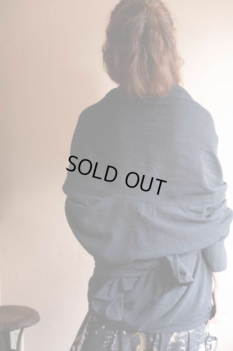 画像14: ブラックのみ　ラスト1！カディ　ローコットンカーディガン　４カラー　Brahmi Crafts (14)