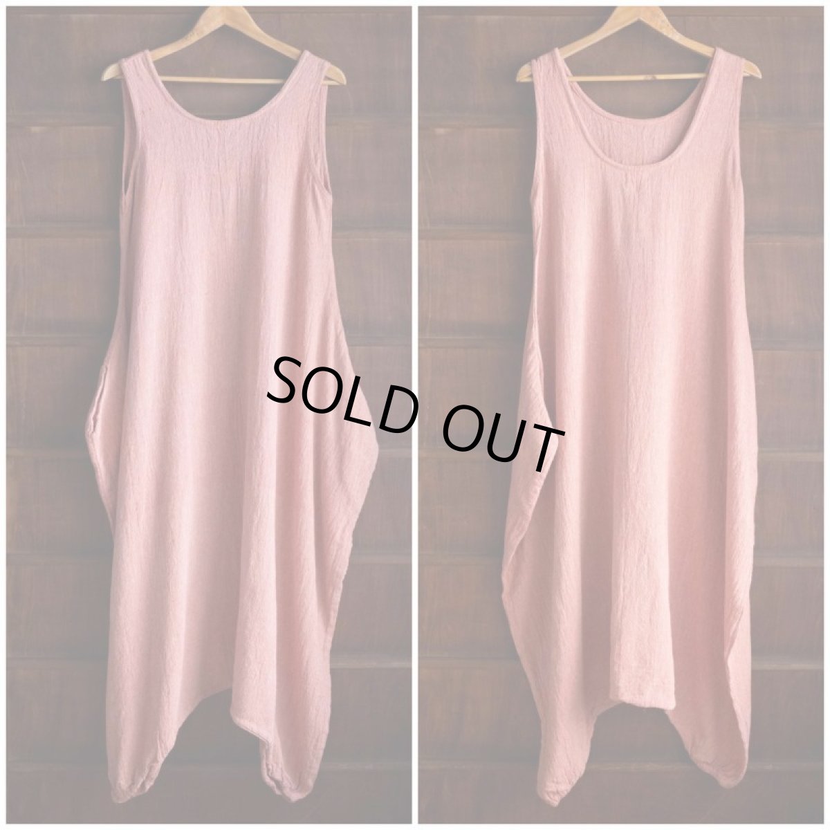 画像21: オレンジのみ！カディ　ローコットン　Boho Alibaba Style  Jumpsuit With Pockets　２カラー　Brahmi crafts (21)