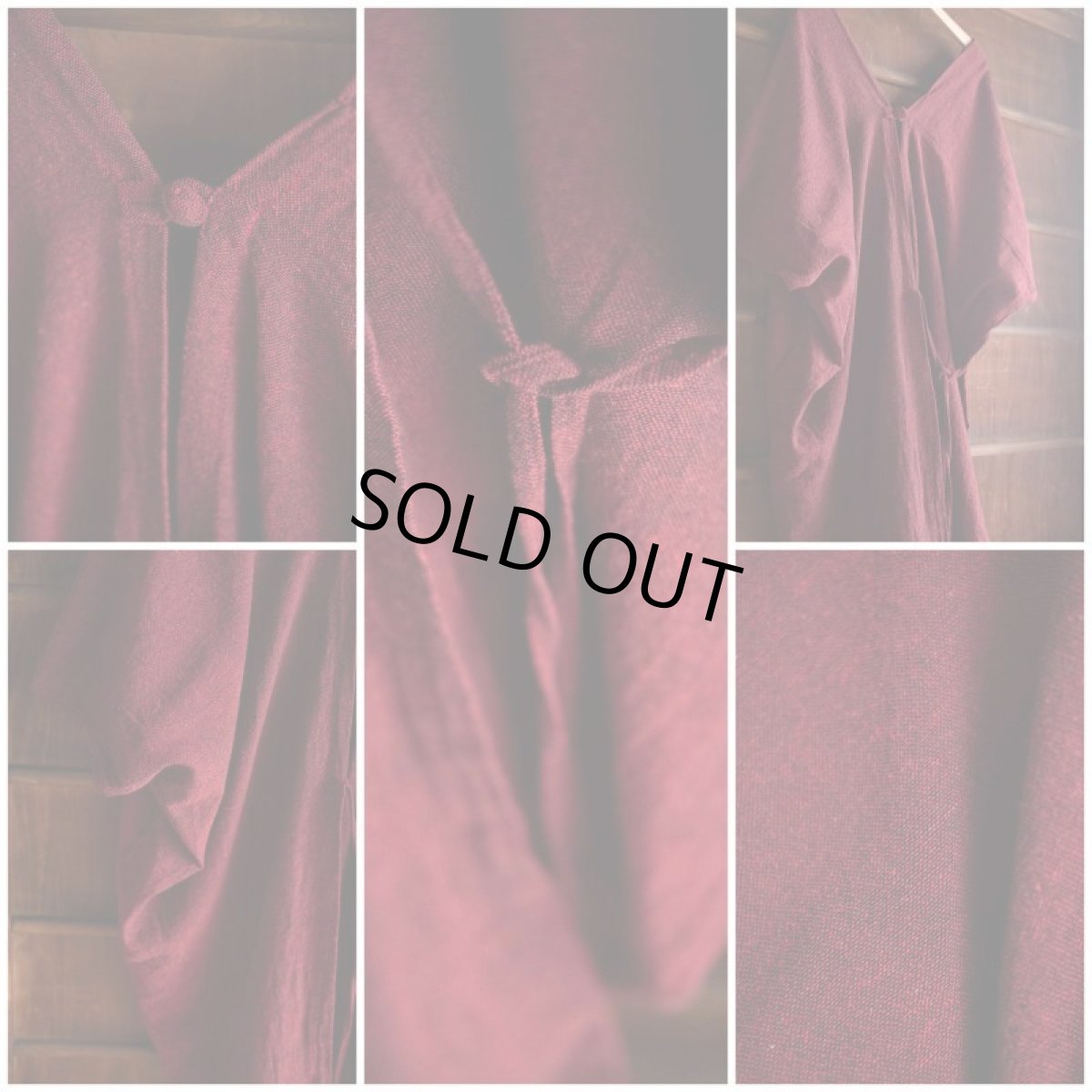 画像26: ラスト1！カディ　ローコットン　Kimono Style Wrapping   Long Dress　５カラー　Brahmi crafts (26)