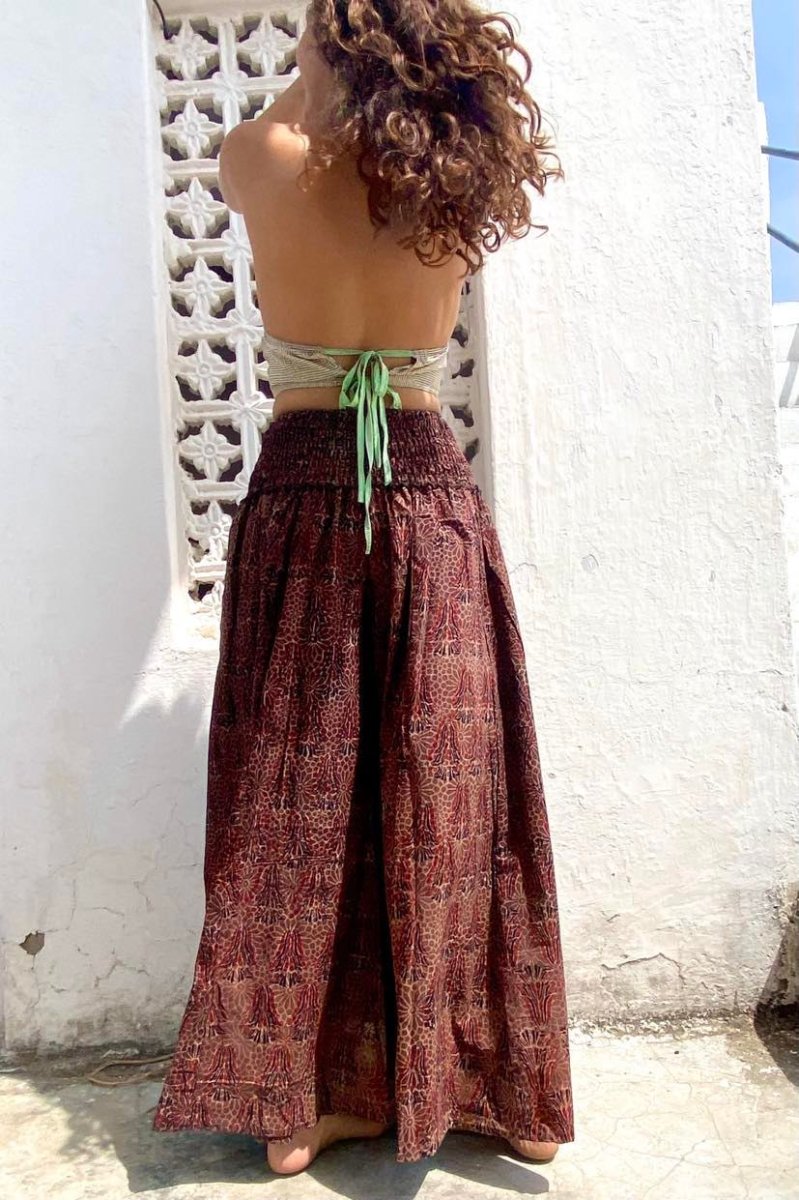 画像26: Gのみ　ラスト1！アジュラックブロックプリント　パラッツォワイドパンツ　16プリント　NATSUMI-YA (26)