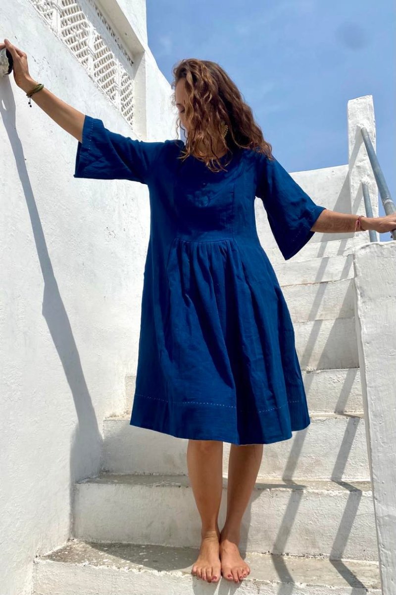 画像10: 1点のみ再入荷！オーガニックカラコットン　カディ　シータワンピース　NATSUMI-YA　[同時販売｝｛ブランド直送｝ (10)