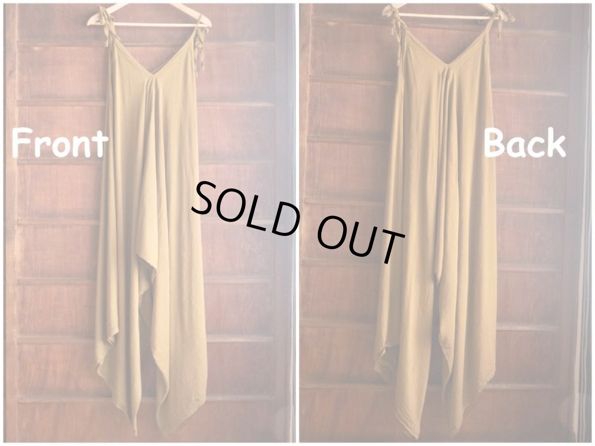 画像25: マサラカラーのみ　ラスト1！40%OFF!!    薄手コットンジャンプスーツ　２カラー２サイズ (25)