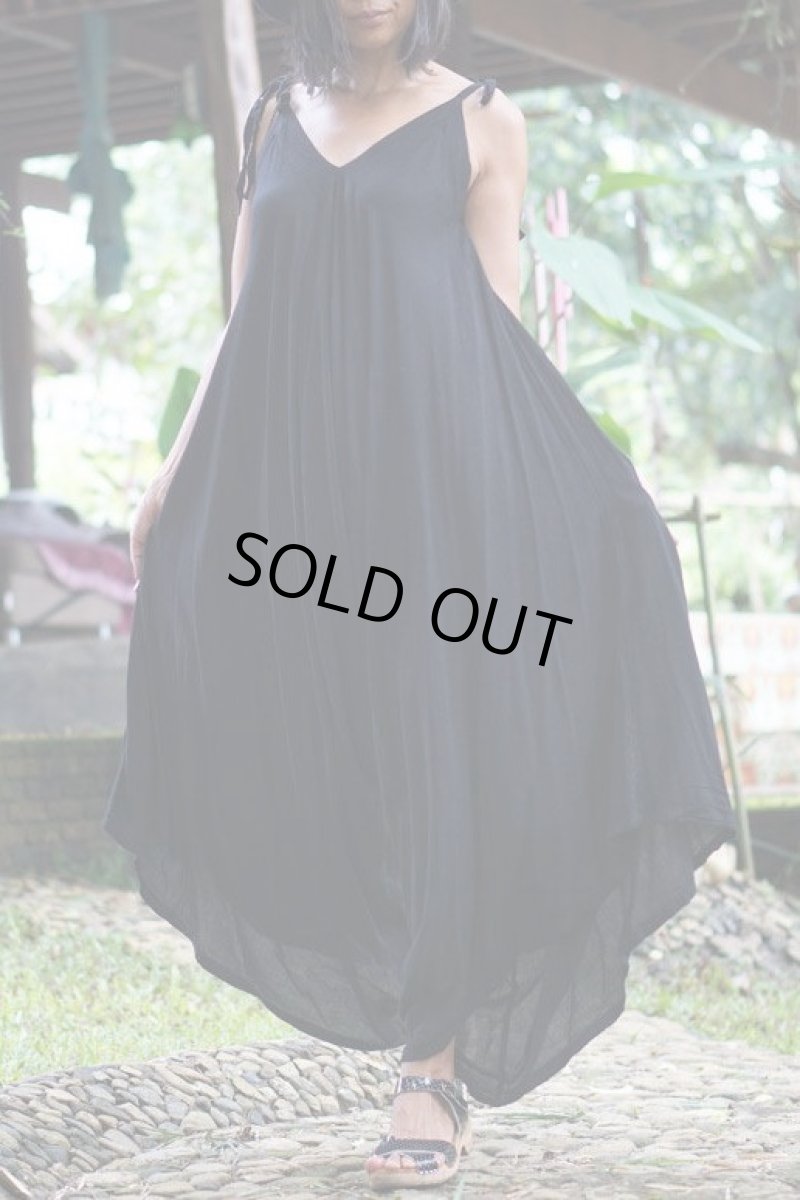 画像3: マサラカラーのみ　ラスト1！40%OFF!!    薄手コットンジャンプスーツ　２カラー２サイズ (3)