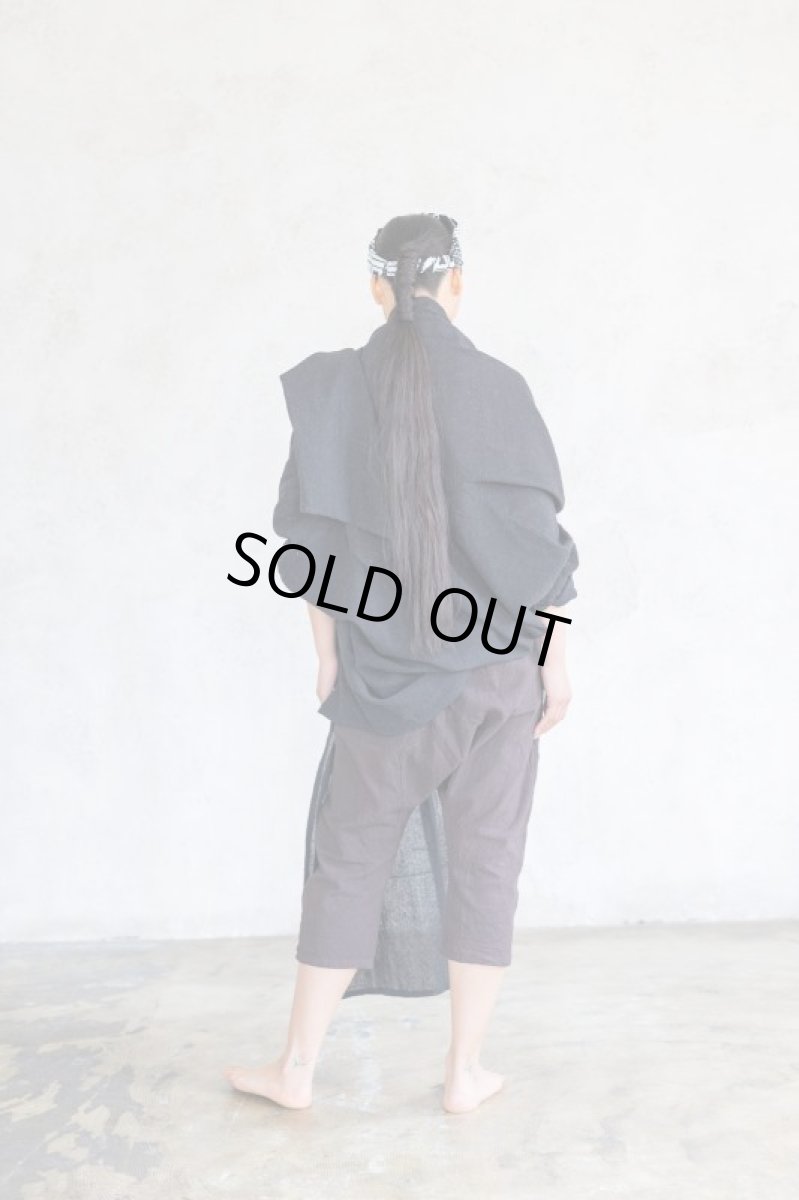 画像5: ブラックのみ　ラスト1！カディ　ローコットンカーディガン　４カラー　Brahmi Crafts (5)