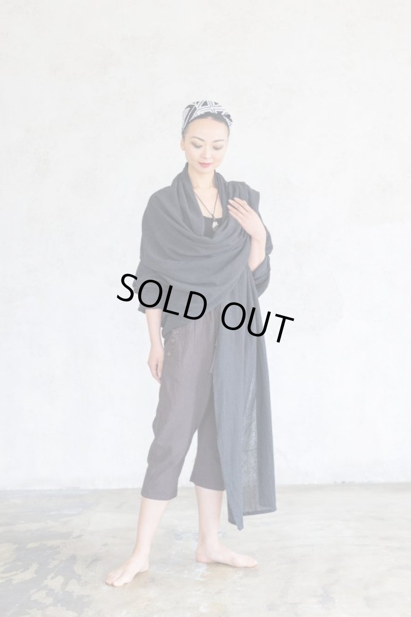 画像4: ブラックのみ　ラスト1！カディ　ローコットンカーディガン　４カラー　Brahmi Crafts (4)