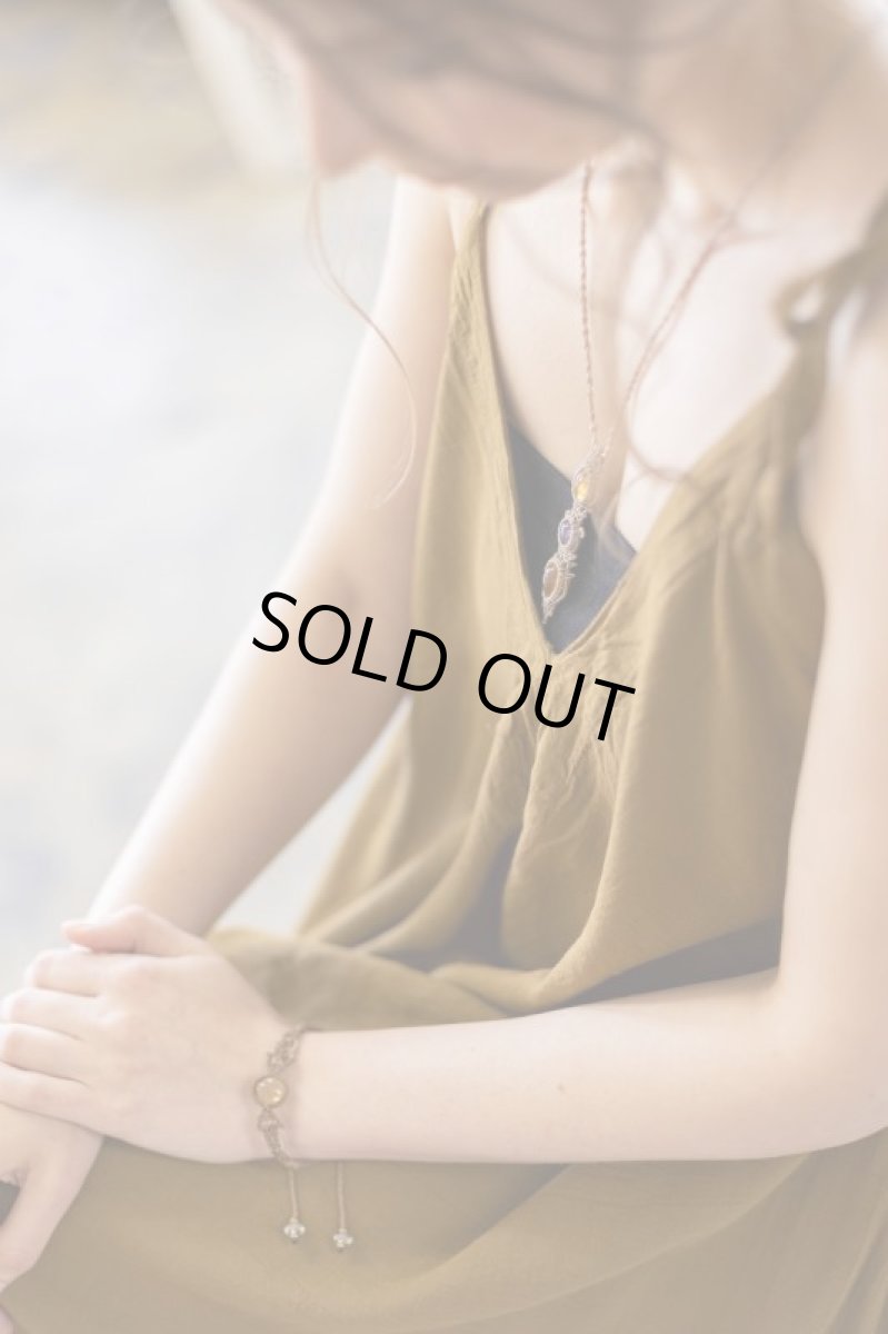 画像23: 30%OFF!!   レモンクォーツ＆アメジストのみ　ラスト１！三つ石・マクラメペンダント（シトリン＆アメジスト・レモンクォーツ＆アメジスト）２種類　Stones spirit (23)