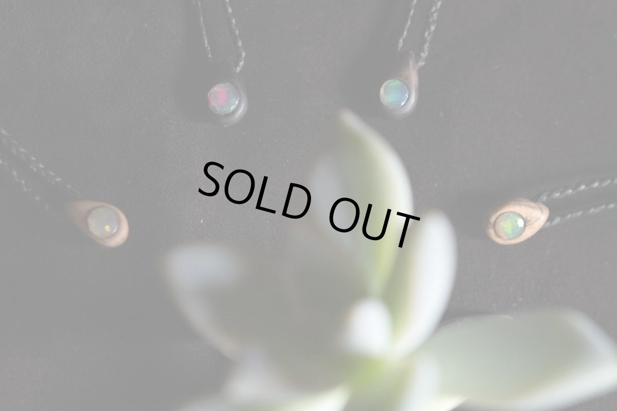 画像4: Dラスト！　琉球黒檀　エチオピアンオパール　小粒ネックレス　５種類　Techura works (4)