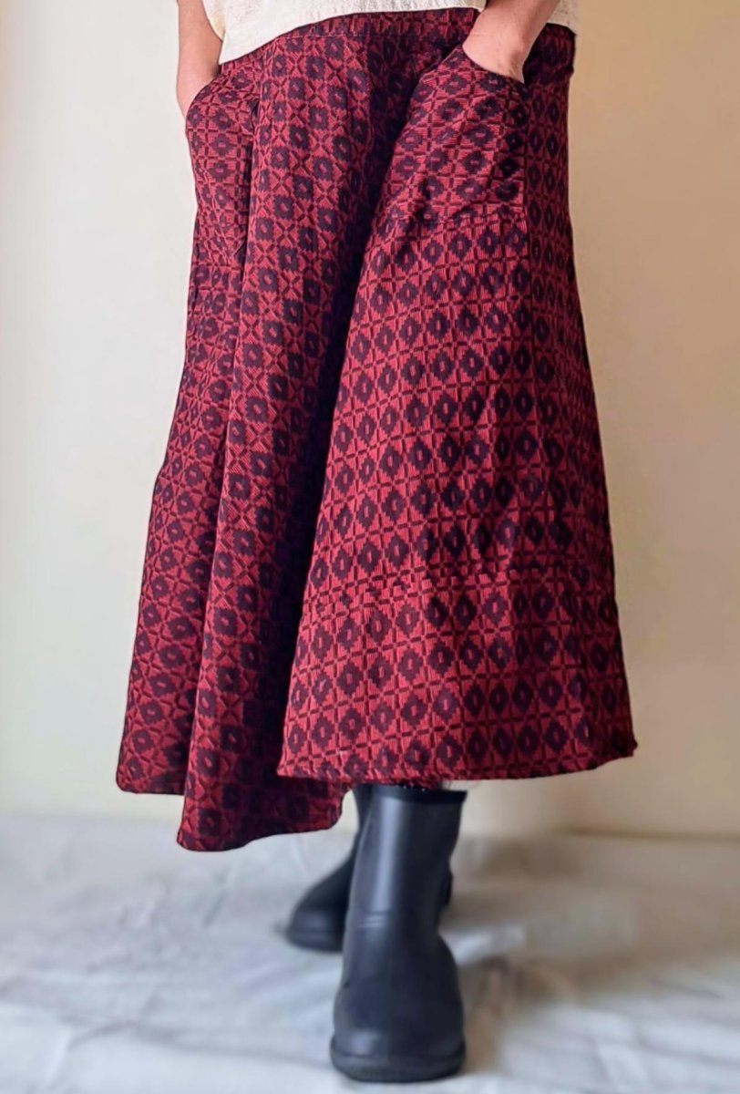 画像3: ネパールダカ織りコットンスカート DHUN 【ブランド直送】 (3)