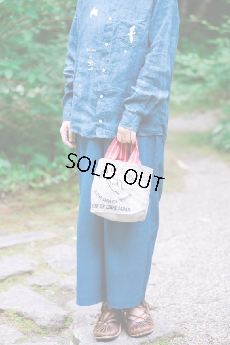 画像7: ラスト1！10%OFF!! ボウルケースにも！son of light ヘンプハートランチバック (7)