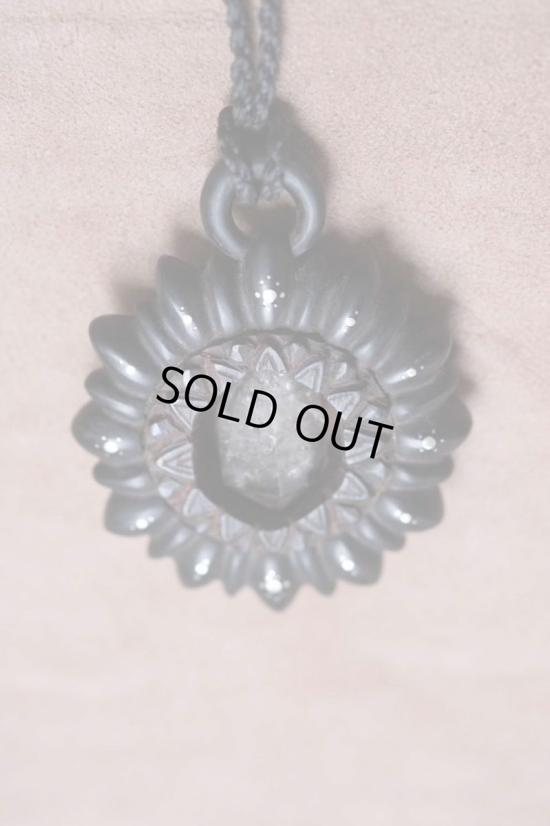 画像8: １点物　水晶原石と黒檀ネックレス　Techura works (8)