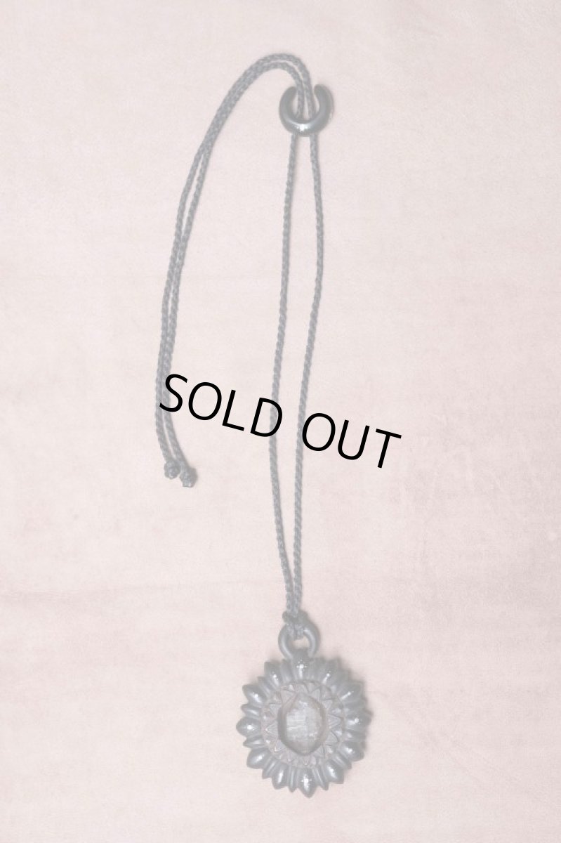 画像9: １点物　水晶原石と黒檀ネックレス　Techura works (9)