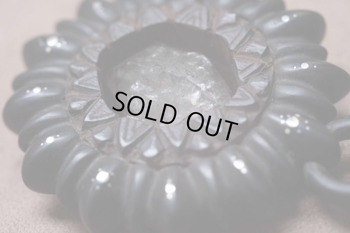 画像13: １点物　水晶原石と黒檀ネックレス　Techura works (13)