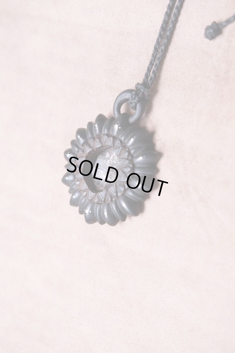 画像6: １点物　水晶原石と黒檀ネックレス　Techura works (6)