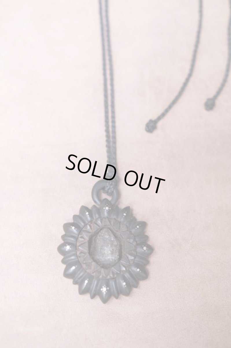 画像3: １点物　水晶原石と黒檀ネックレス　Techura works (3)