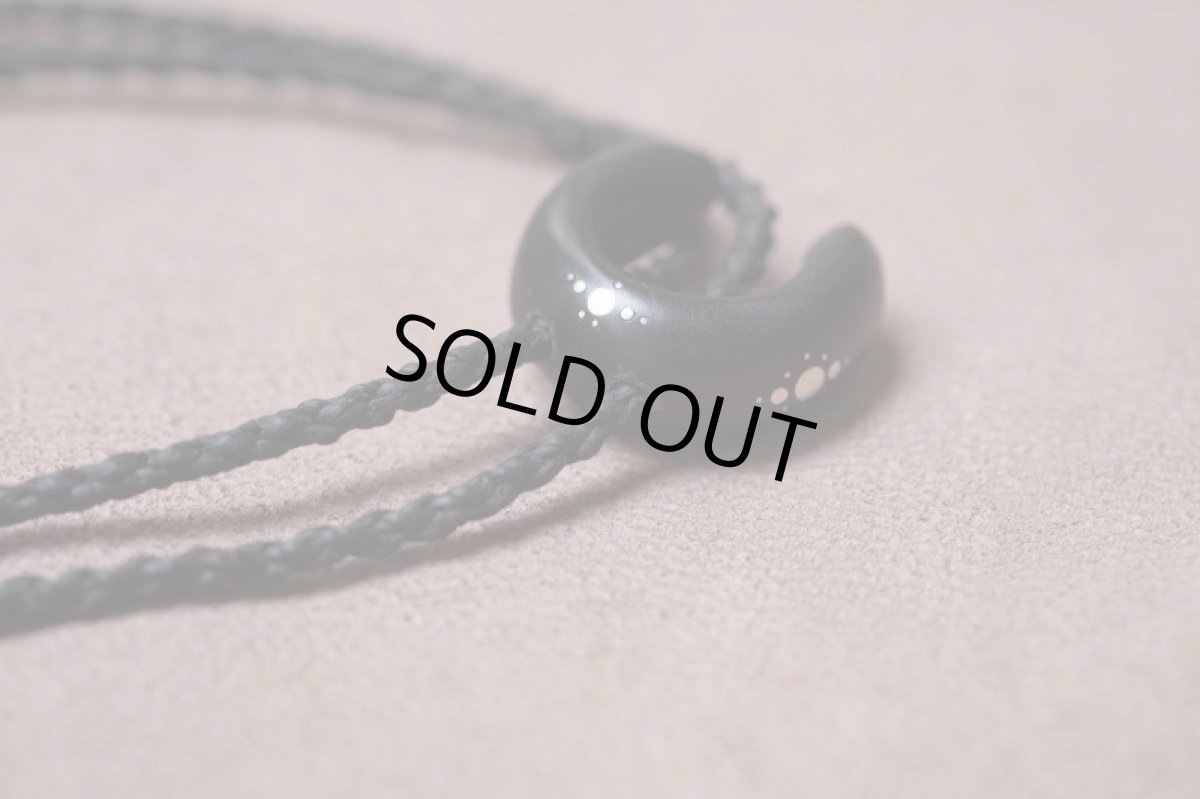 画像17: １点物　水晶原石と黒檀ネックレス　Techura works (17)