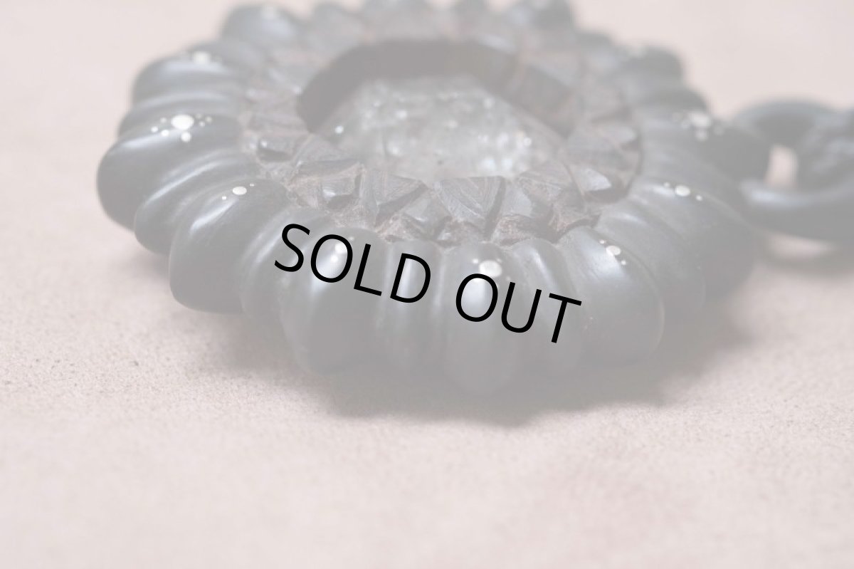 画像11: １点物　水晶原石と黒檀ネックレス　Techura works (11)