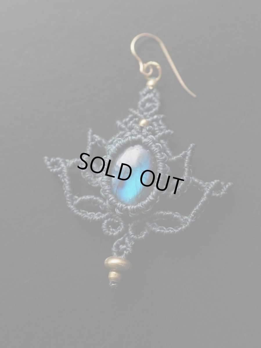 画像8: ラブラドライト  マクラメピアス  Stones spirit (8)