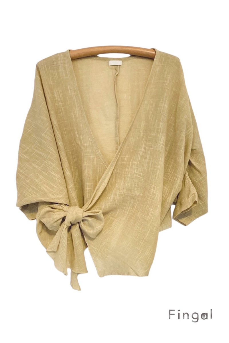 画像28: 在庫僅か！グリーンのみ　カシュクールボレロ　4カラー　フリーサイズ　Fingal (28)