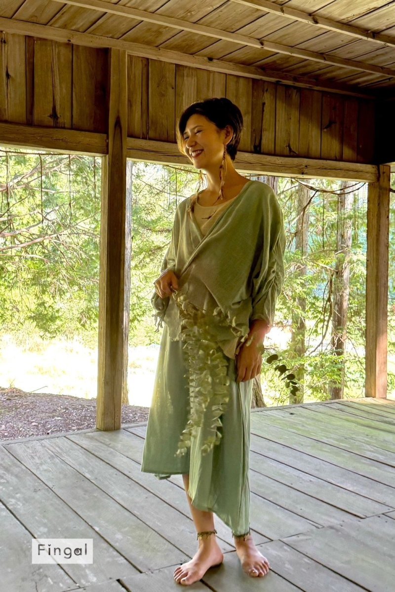 画像21: 在庫僅か！グリーンのみ　カシュクールボレロ　4カラー　フリーサイズ　Fingal (21)