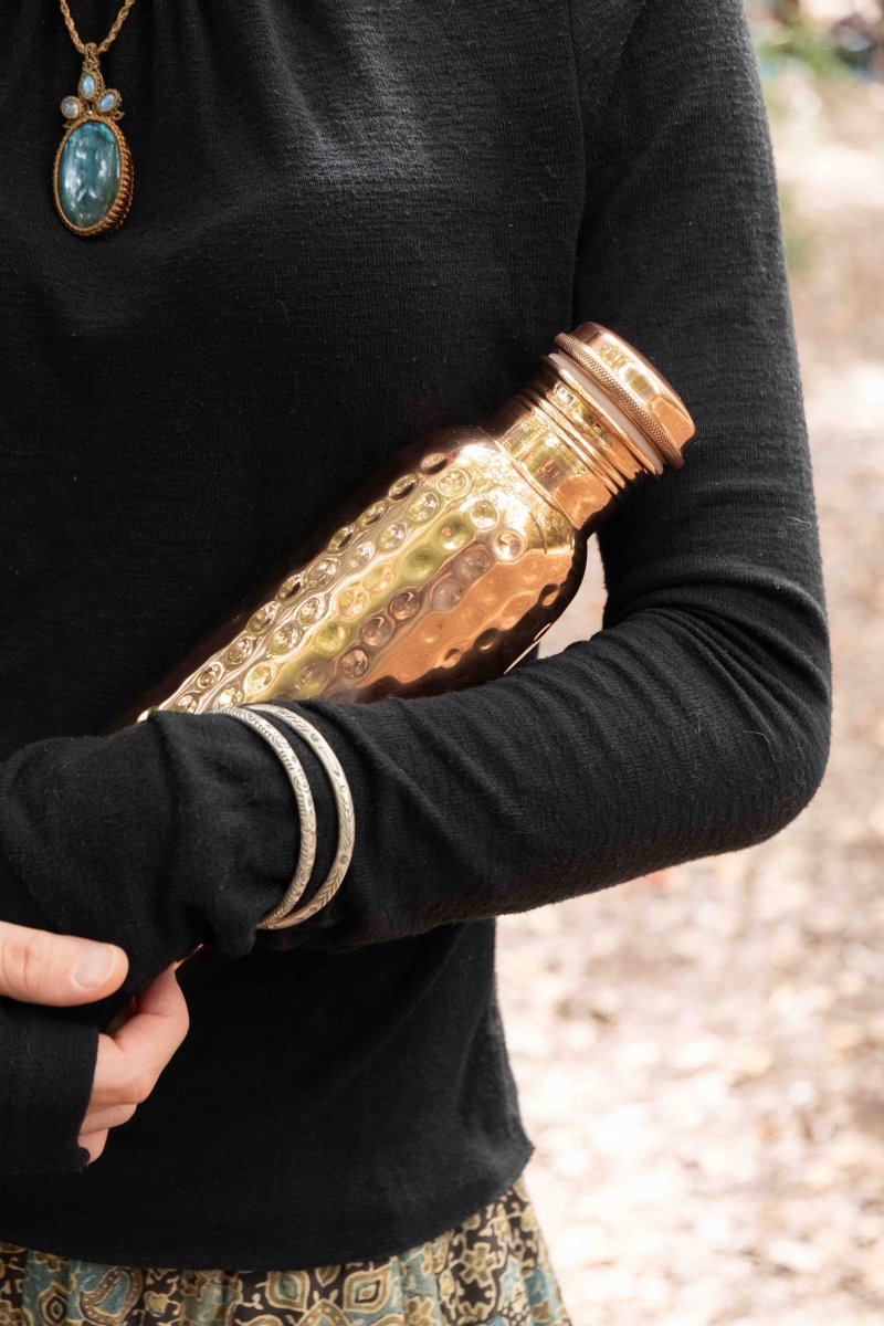 画像12: 750ｍｌ大量再入荷！日々の健康に♪　アーユルヴェーダ 銅製ボトル　抗菌抗ウィルス (12)