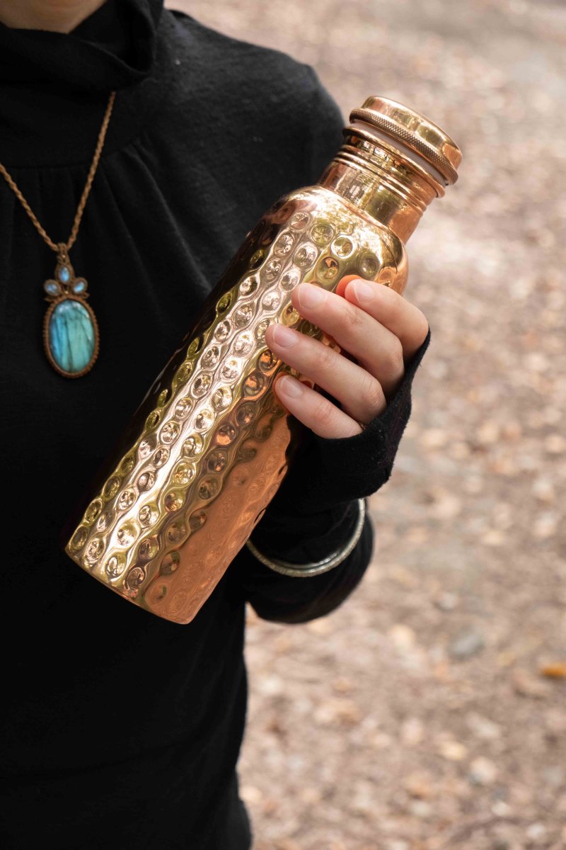 画像9: 750ｍｌ大量再入荷！日々の健康に♪　アーユルヴェーダ 銅製ボトル　抗菌抗ウィルス (9)