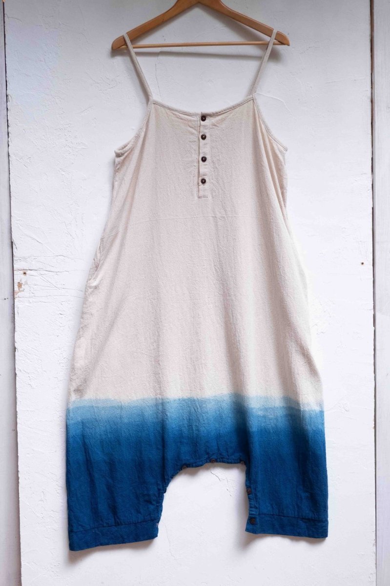 画像19: 各1点物　藍染　グラデーションサロペット　3種類　まんだらや×ukAコラボ (19)