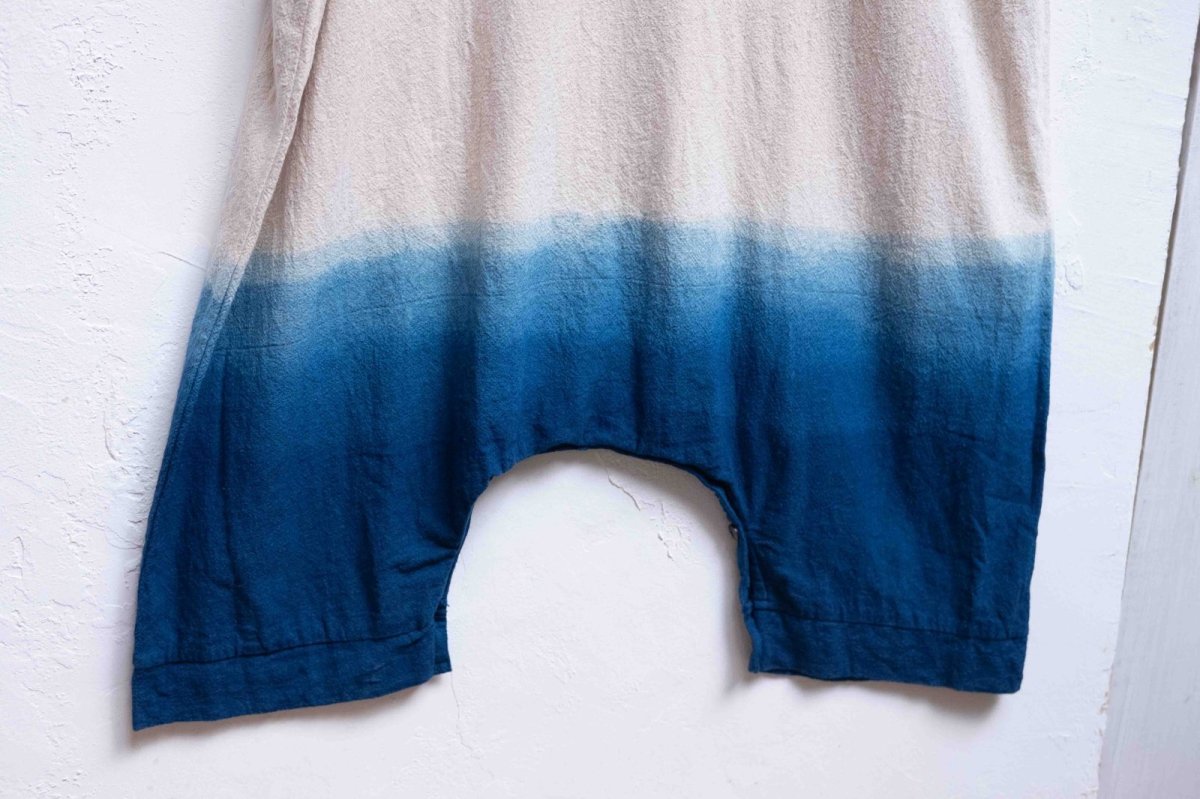 画像24: 各1点物　藍染　グラデーションサロペット　3種類　まんだらや×ukAコラボ (24)