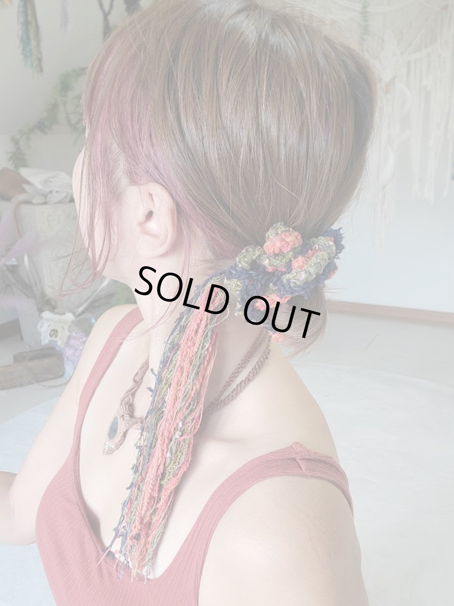 画像4: 各1点もの　シュシュ　ロングまたはショート　6デザイン　Yaaya (4)