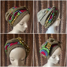 画像20: 新色入荷！アフリカンパーニャ 帽子ターバン  10パターン　BAOBAB (20)