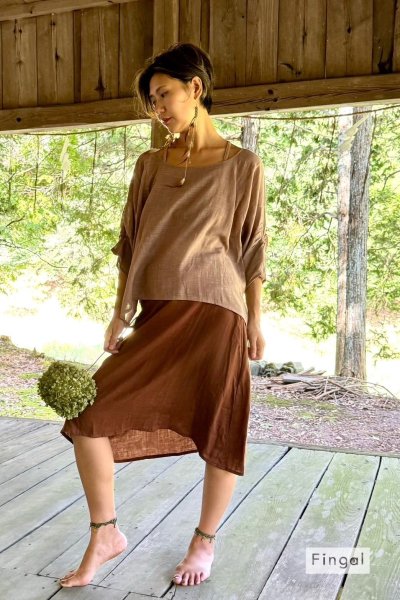 画像3: 再入荷！ライトブラウン　ラスト！10%OFF!! コットンふんわりTops　8カラー