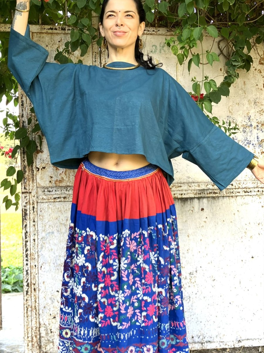 画像8: ヘンプコットン　ドルマンポンチョトップス　3カラー　TrishuL (8)