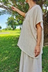 画像10: ゆったり2wayボックスシャツ　男女兼用　トップス　ヘンプコットン　3種類　アマヤマ草庵　【直送アイテム】 (10)