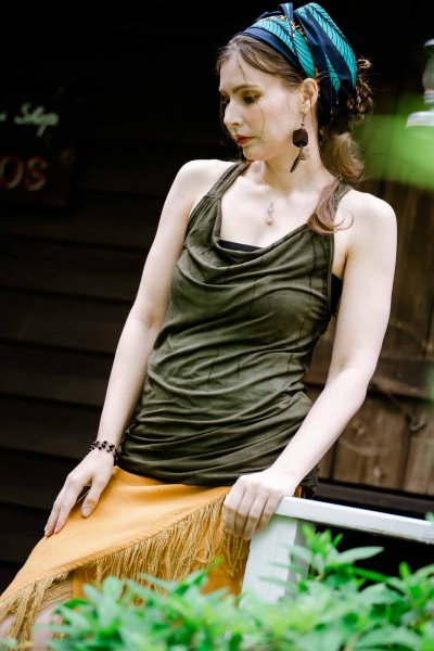 画像2: 竹布ゆったりTシャツ　トップス　バンブー100％　生成りまたは純白　アマヤマ草庵　【直送アイテム】